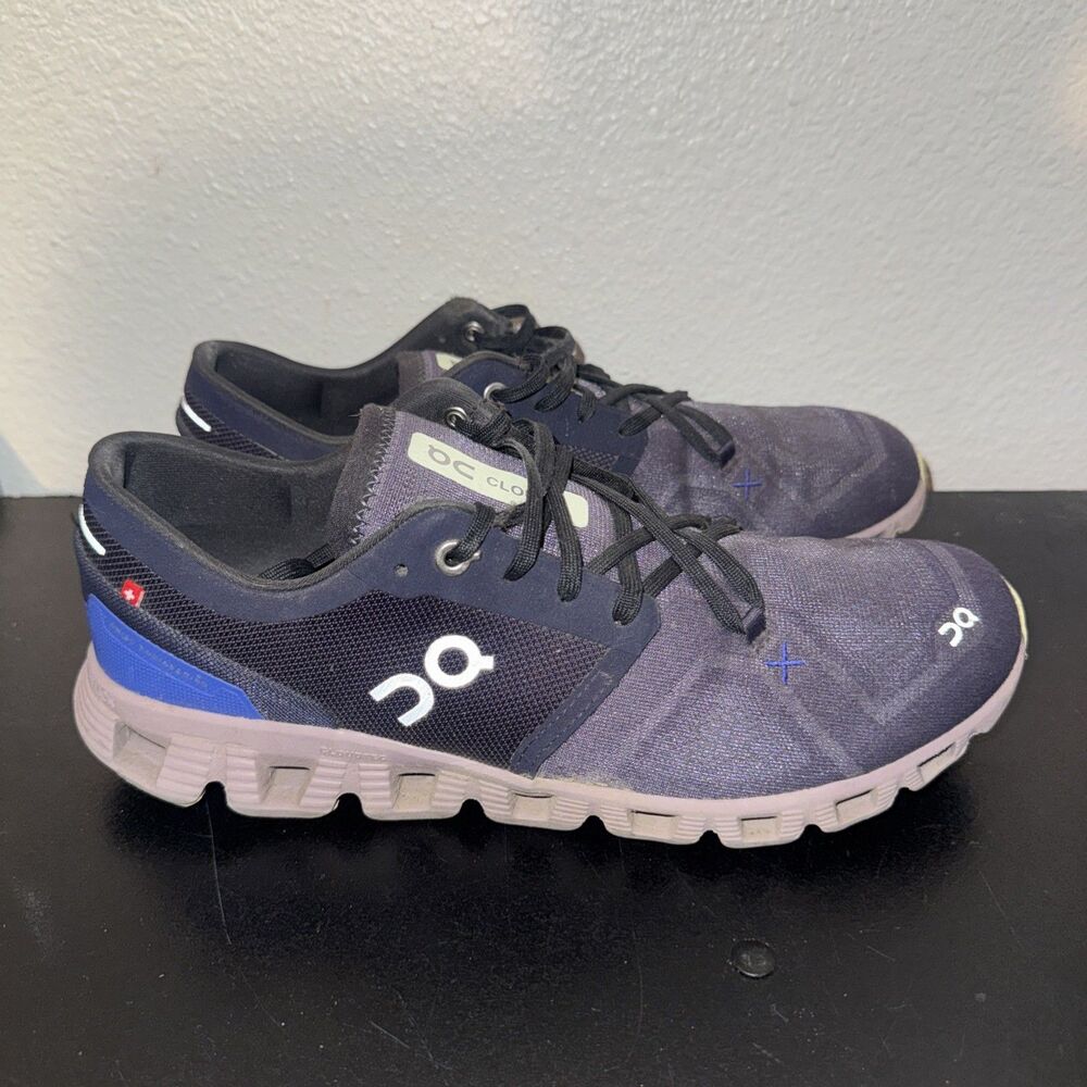 ON Cloud Women's X 3 Gym Shoes, Midnight/Heron, size 10.5 US